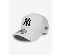 Casquette New Era New York Yankees Essential A-Frame Trucker blanc noir.