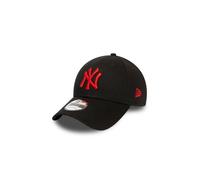 New Era New York Yankees MLB League Essential Black Red 9Forty Adjustable Cap - One-Size