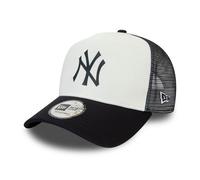 Casquette New Era Team Color Block Trucker pour homme ~ New York Yankees blanc