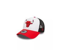 Casquette - NEW ERA - TRUCKER - Rouge, Blanc - 100% Coton - Chicago Bulls Taille unique