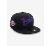 Casquette New Era Wordmark Patch 9Fifty MLB New York Yankees noir bleu rouge - S-M
