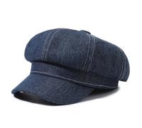 Casquette Newsboy pour femmes Béret d'été à 8 panneaux Chapeau de chauffeur vintage - Casquette à visière octogonale, Casquette Newsboy en jean pour femmes Béret à visière Chapeau Casquette de