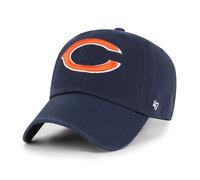 '47 NFL Chicago Bears Clean Up Casquette de baseball unisexe, fermeture à sangle réglable, taille unique, logo de l'équipe, couleur bleu marine, bleu marine, taille unique