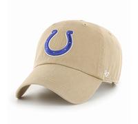 '47 NFL Indianapolis Colts Clean Up Casquette de baseball unisexe, fermeture à sangle réglable, taille unique, logo de l'équipe, couleur kaki, kaki, taille unique