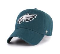'47 NFL Philadelphia Eagles Clean Up Casquette de baseball unisexe avec fermeture à sangle réglable, taille unique, logo de l'équipe, couleur vert pacifique, Vert pacifique, taille unique