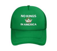 Casquette No King in America Mesh Hat Save Democracy FK Anti Baseball Cap Dad Trucker Hat