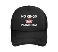 Casquette No King in America Mesh Hat Save Democracy FK Anti Baseball Cap Dad Trucker Hat