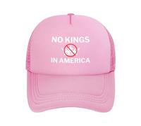 Casquette No King in America Mesh Hat Save Democracy FK Anti Baseball Cap Dad Trucker Hat