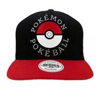 CASQUETTE NOIRE ET ROUGE POKEMON POKEBALL G