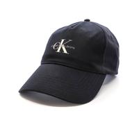 Calvin Klein Jeans Casquette Monologo Imprimée en coton Noir Femme Taille unique