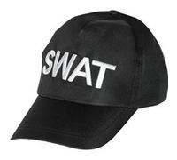 casquette noire swat taille ajustable - boland 97045 Noir G