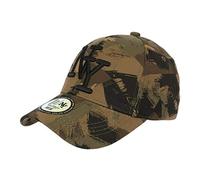 Casquette NY Camouflage Armee Fashion Marron Kaki et Noire Baseball Warry - Taille Unique - Marron