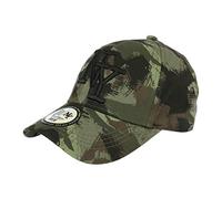 Casquette NY Camouflage Armee Fashion Vert et Noir Baseball Warry - Taille Unique - Vert