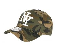 Casquette NY Camouflage Vert Marron Kaki Fashion Baseball Kaptyn - Taille Unique - Vert