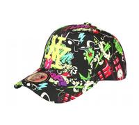 Casquette NY Enfant Noire Jaune Fluo Graffiti Bang Boum 7-12 Ans