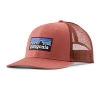 Casquette patagonia p 6 logo trucker rouge unisexe