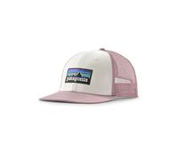 Patagonia – Casquette trucker respirante – P-6 Logo Trucker Hat – Blanc/Quiet Violet – Coton