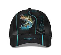 Casquette Pêche Au Bar À Grande Bouche Et Au Chapeau D'Appât, Chasse Au Poisson pour Les Pêcheurs Casquette Baseball Mode Trucker Cap pour Adolescent, Voyages, Homme