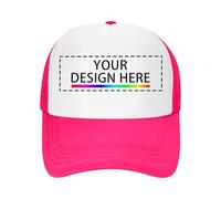 Casquette Personalisable, Casquette Personnalisée Baseball Maille avec Texte, Logo Et Imprimer Photo, Image, Cadeau De Casquette Réglable Personnalisé ete Respirante pour Mère Père Homme Femme Ami