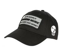Casquette Piraterie Rap Noire Patch Reflect Argent Streetwear Baseball - Taille Unique - Noir