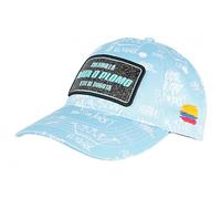 Casquette Plata o Plomo Bleue et Blanche Strass Streetwear Colombia Baseball - Taille Unique - Bleu