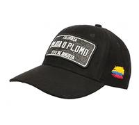 Casquette Plata o Plomo Bogota Noire et Argent Effet Daim Strass Baseball - Taille Unique - Noir