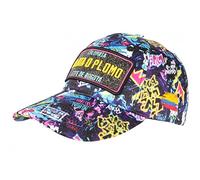 Casquette Plata o Plomo Jaune et Violette Strass Streetwear Colombia Baseball - Taille Unique - Jaune