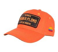 Casquette Plata o Plomo Orange Fluo et Strass Noir Colombia Baseball - Mixte