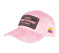 Casquette Plata o Plomo Rose et Blanche Strass Streetwear Colombia Baseball - Taille Unique - Rose