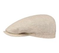 Stetson Casquette Plate d´Ete Belfast Homme - Made in The EU en Lin Gavroche avec Visiere Ete Printemps-ete - 58 cm Beige Clair