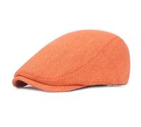 Casquette Plate En Lin Pour Hommes Et Femmes, Chapeau D'Été, Casquette Plate, Béret En Jean,Chauffeur Taxi,Casquette Plate Chasse, Casquette Visière,Respirante Et Douce Peau Hommes - Printemps/Été