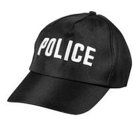 Boland Casquette de police 97046 – Casquette baseball imprimée 'Police' pour femmes et hommes, Noir