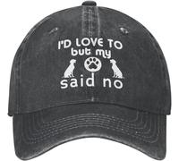 Casquette Pour Amoureux Des Chiens, J'aimerais Mais Mon Chien N'a Pas Dit De Casquette, Chapeaux De Papa Pour Femmes Avec Chapeau Design