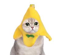 Casquette pour animal - Couronnes comiques pour animaux de compagnie, accessoire de célébration pour animaux de compagnie, dessus en tissu doux, bonnet pour chat avec sangle élastique pour un port sûr