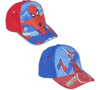 ARTESANÍA CERDÁ Casquette enfant Spiderman à visière bleue 53 cm 65% coton 35% polyester