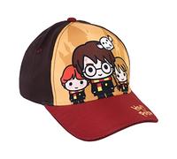 Casquette pour Enfant Harry Potter - Marron - 2 à 8 ans - Coton et Polyester - Casquette pour Enfants à Scratch Réglable - Produit Original Conçu en Espagne