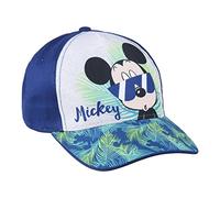 Casquette pour Enfant Mickey Mouse - Bleue - 2 à 8 ans - Coton et Polyester - Casquette pour Enfants à Scratch Réglable - Produit Original Conçu en Espagne