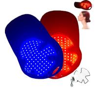 Casquette Pour La Repousse Des Cheveux, 90 Led, LumièRe Rouge Et Bleue, Pour Homme Et Femme, Avec Minuterie De 15 à 30 Minutes, Renforce Les Racines Et Soulage La Fatigue