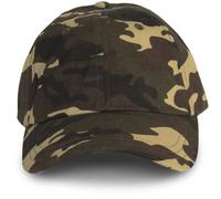 CASQUETTE PROFIL BAS - 6 PANNEAUX (Khaki Camouflage - One Size - Unisexe)