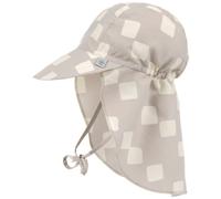 Casquette protège nuque anti-uv motif damier (3-6 mois)