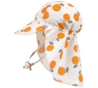 Lassig - Casquette protège nuque anti-UV Orange sel marin - 07-12 mois
