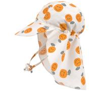 Casquette protège nuque anti-uv orange (7-12 mois)