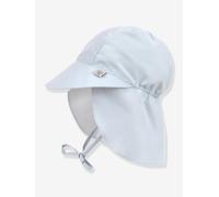 Casquette protège nuque UV bébé bleu 6/9M(67/71)