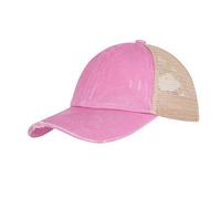 Casquette Queue de Cheval Fille 4-10 Ans - Baseball Mesh Croisée Été Respirant - Chapeau Réglable Snapback Anti-Soleil pour Running, Golf, Randonnée, Extérieur