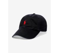 Casquette Ralph Lauren Classic Sport Cap noir rouge