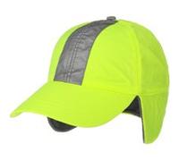 Casquette Réfléchissante Oreillettes by Lipodo jaune au néon L (57-58 cm)