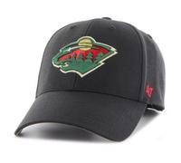 47 Brand - Casquette réglable MVP Minnesota Wild - fermeture Velcro, visière incurvée - Noir