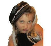 Casquette rocker avec cheveux gris Gris
