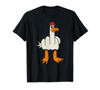 Casquette Rouge Canard Mouette en colère T-Shirt Graphique avec Valeur