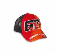 Casquette Rouge Dual Pecco 63 pour Adulte Moto GP Taille unique